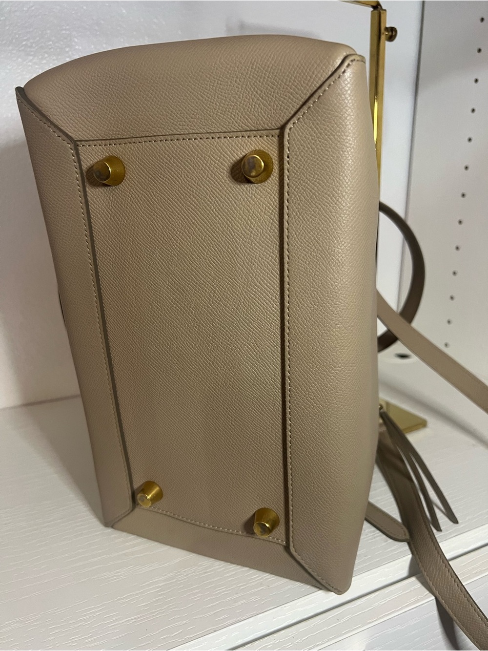 Celine Belt Bag Mini Beige Leather Handbag - Picture 7 of 16
